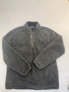 CC Beanie Girly Girl Charcoal Gray Sherpa Quarter-Zip Jacket